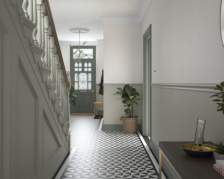 Dulux Heritage Stone Green Paint in Hallway
