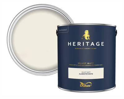 Dulux Heritage Alabaster White Paint Tin