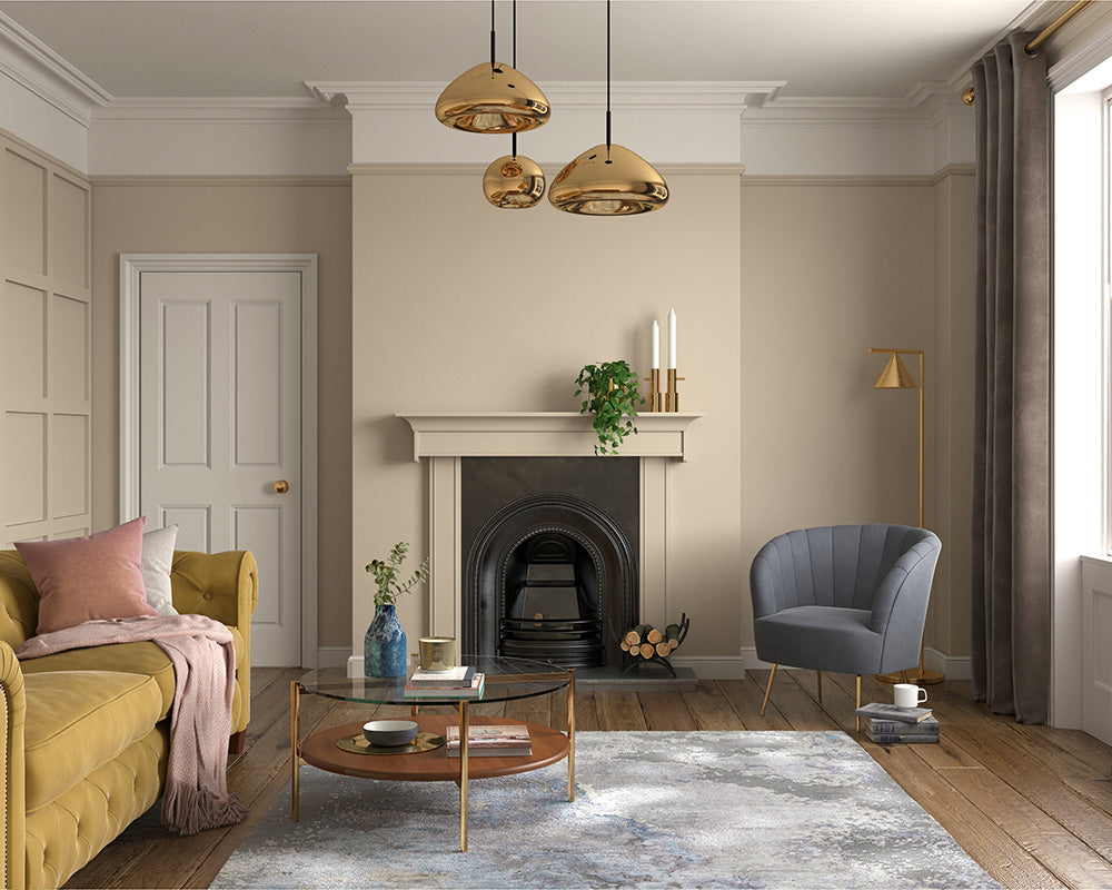 Dulux Heritage Ancient Sandstone Paint in Living Room