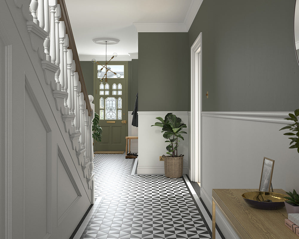 Dulux Heritage Ash White Paint in Hallway