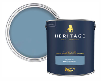 Dulux Heritage Boathouse Blue Paint Tin