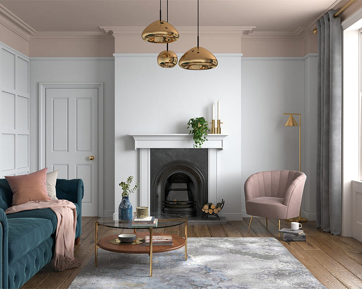 Dulux Heritage chalk white Paint in Living Room