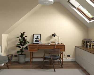 Dulux Heritage Cream Paint in Home Office