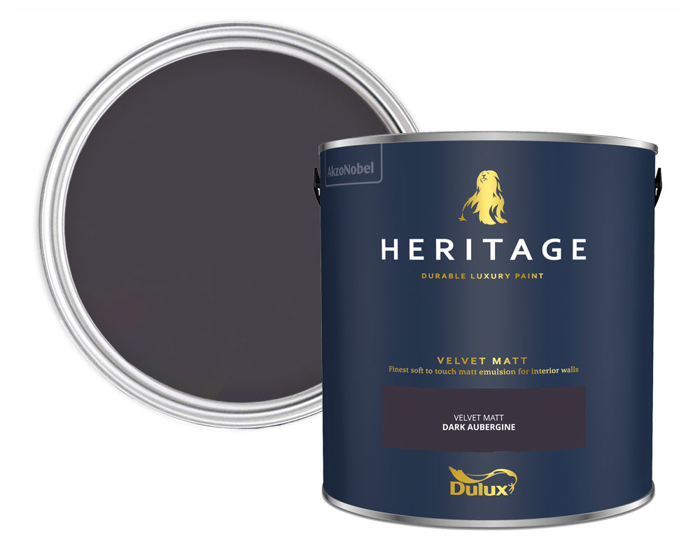 Dulux Heritage Dark Aubergine Paint Tin