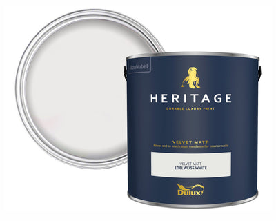 Dulux Heritage Edelweiss White Paint Tin