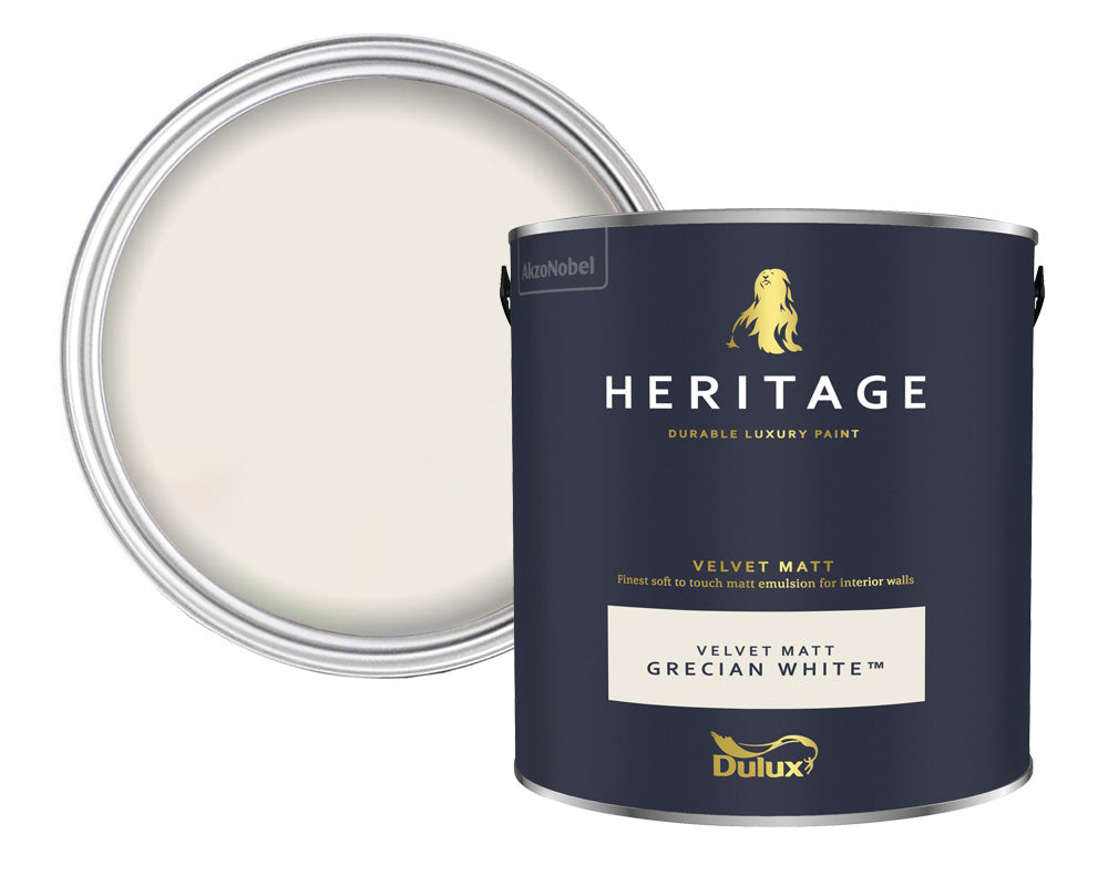 Dulux Heritage Grecian White Paint Tin