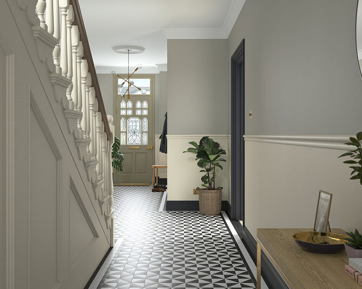 Dulux Heritage Green Clay Paint in Hallway