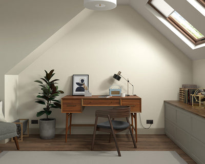 Dulux Heritage Green Clay Paint in Home Office