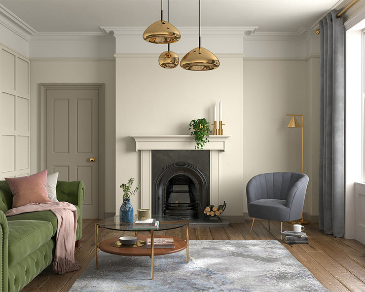 Dulux Heritage Green Clay Paint in Living Room