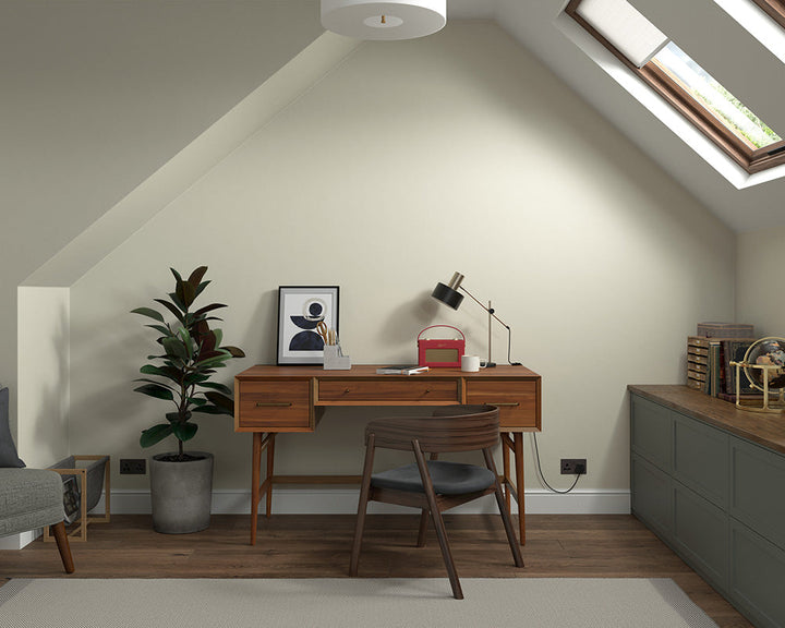 Dulux Heritage Green Earth Paint in Home Office