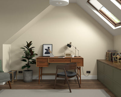 Dulux Heritage Green Marl Paint in Home Office