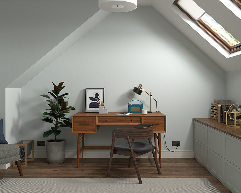 Dulux Heritage Green Slate Paint in Home Office