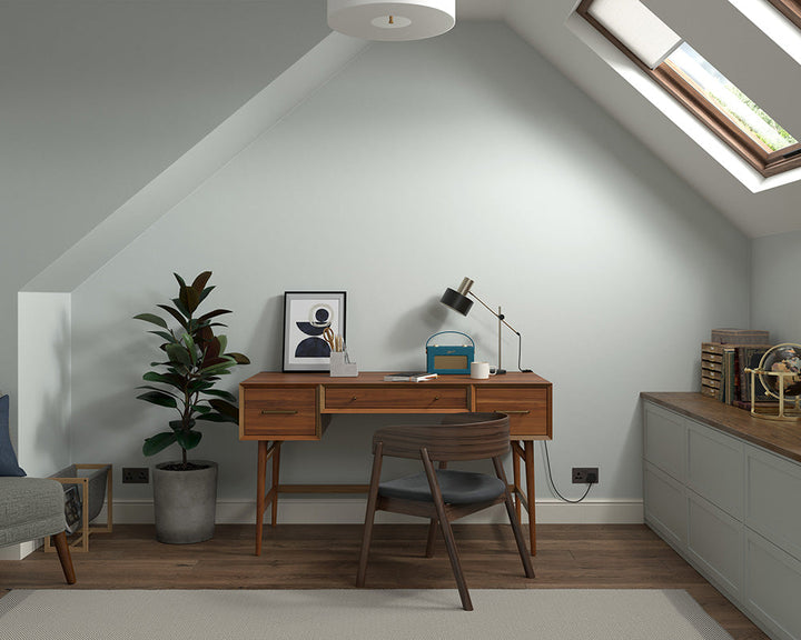 Dulux Heritage Green Slate Paint in Home Office