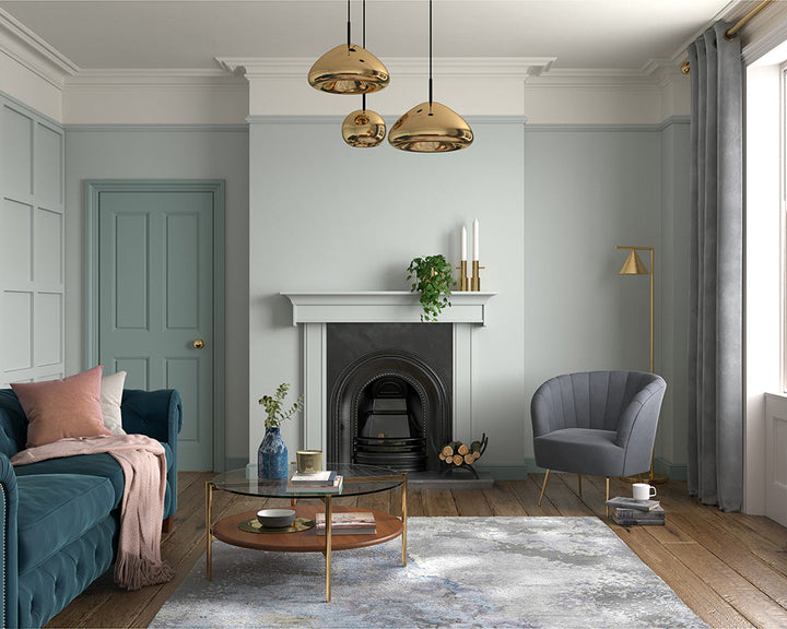 Dulux Heritage Green Slate Paint in Living Room