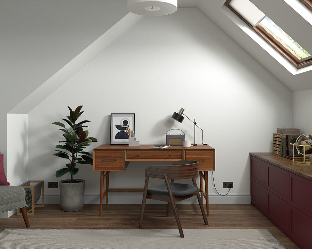 Dulux Heritage Indian White Paint in Home Office