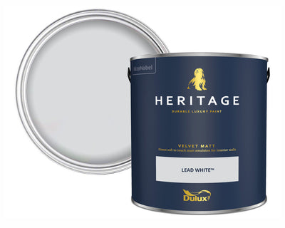 Dulux Heritage Lead White Paint Tin