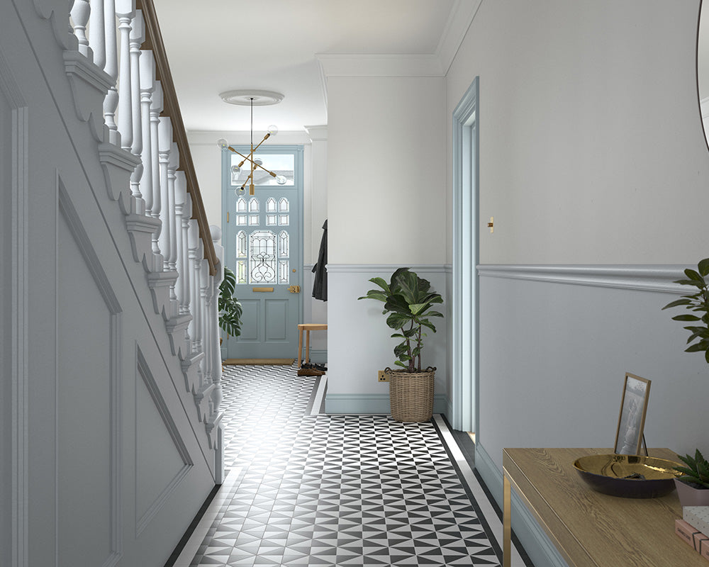 Dulux Heritage Light French Grey Paint in Hallway
