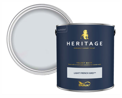 Dulux Heritage Light French Grey Paint Tin