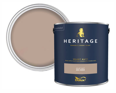 Dulux Heritage Mid Umber Paint Tin
