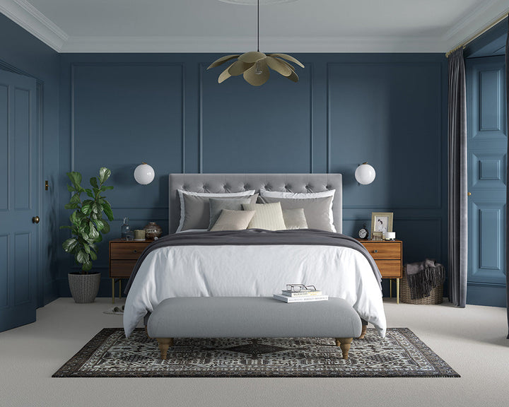 Dulux Heritage Midnight Teal Bedroom