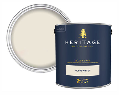Dulux Heritage Ochre White Paint Tin