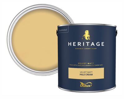 Dulux Heritage Pale Cream Paint Tin
