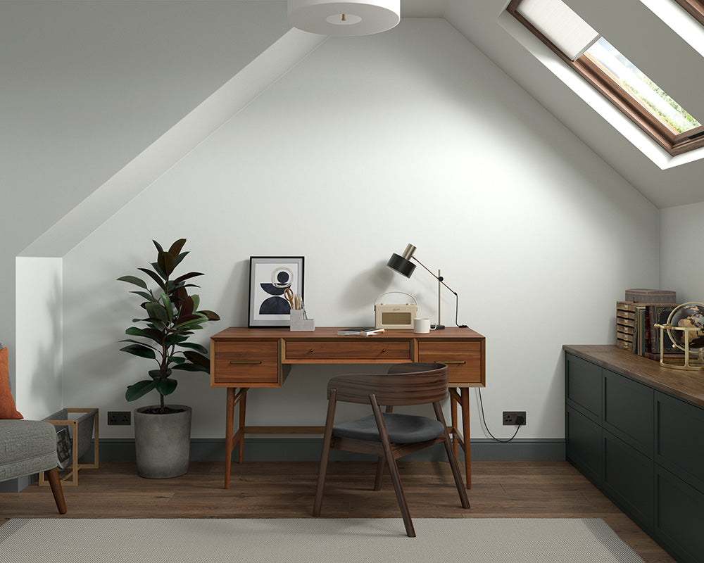 Dulux Heritage Panel White Paint in Home Office