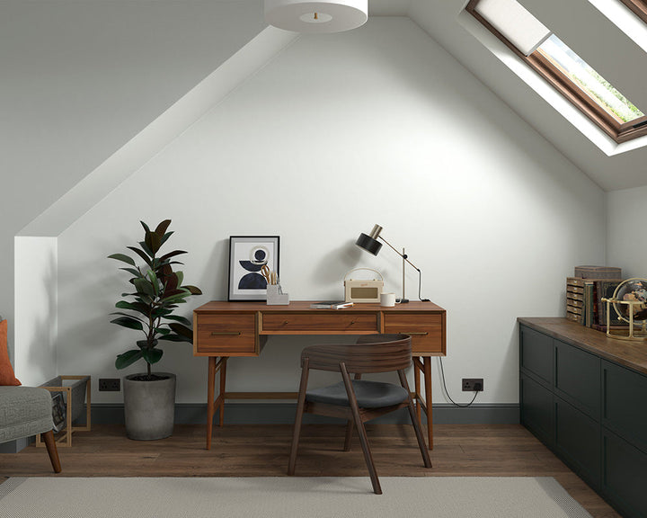 Dulux Heritage Panel White Paint in Home Office