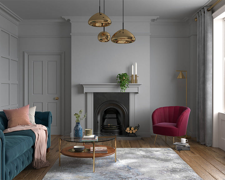 Dulux Heritage Pewter Plate Paint in Living Room