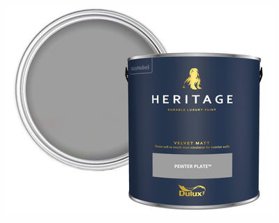 Dulux Heritage Pewter Plate Paint Tin