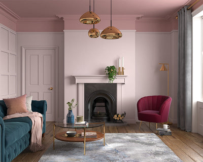Dulux Heritage Potters Pink Paint in Living Room
