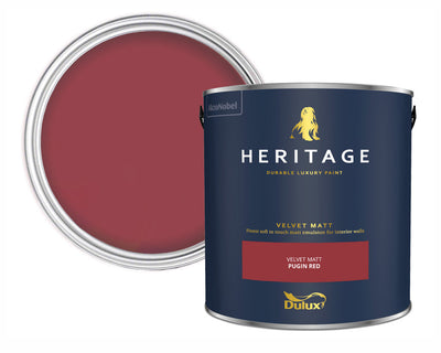 Dulux Heritage Pugin Red Paint Tin
