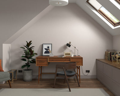 Dulux Heritage Pumice Brown Paint in Home Office