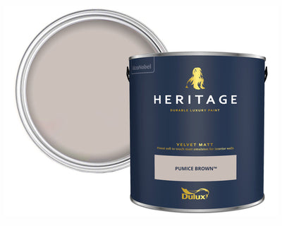 Dulux Heritage Pumice Brown Paint Tin