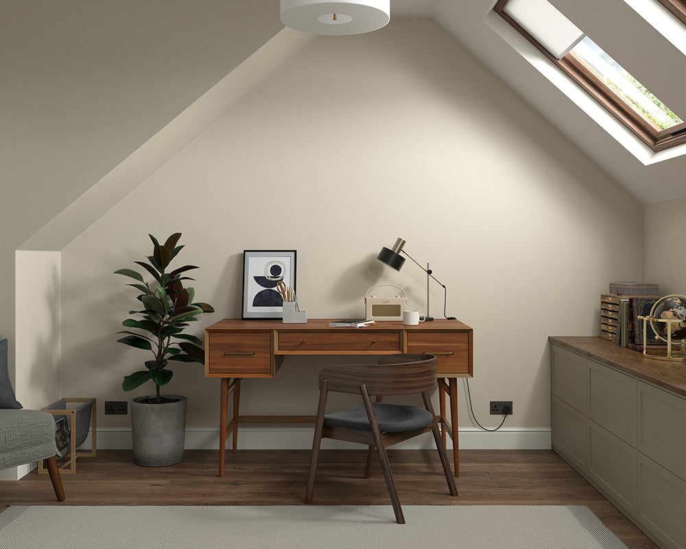 Dulux Heritage Raw Cashmere Paint in Home Office