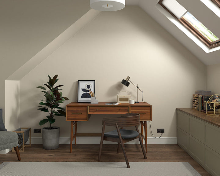 Dulux Heritage Raw Cashmere Paint in Home Office