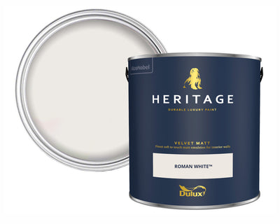 Dulux Heritage Roman White Paint Tin