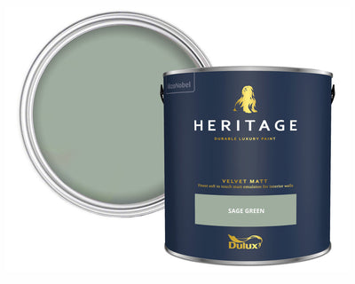 Dulux Heritage Sage Green Paint Tin