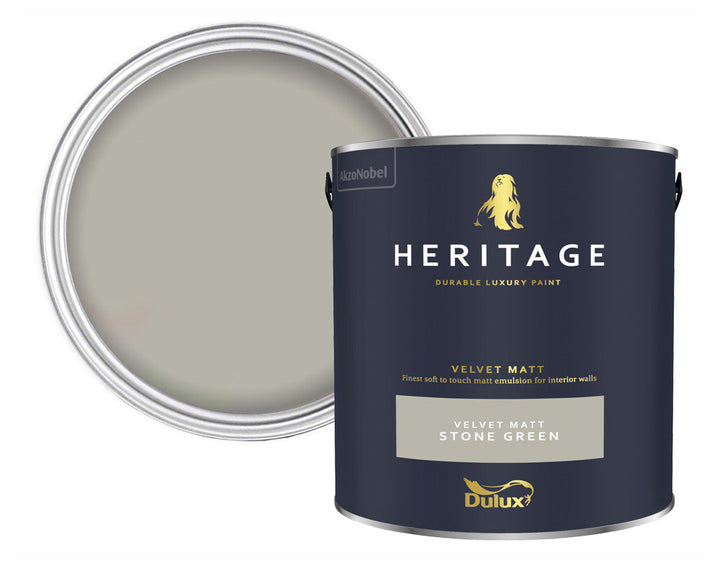 Dulux Heritage Stone Green Paint Tin