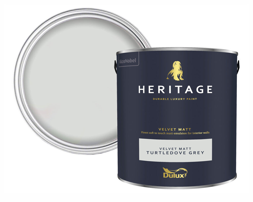 Dulux Heritage Turtledove Grey Paint Tin