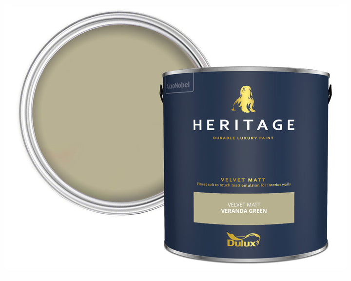 Dulux Heritage Veranda Green Paint Tin