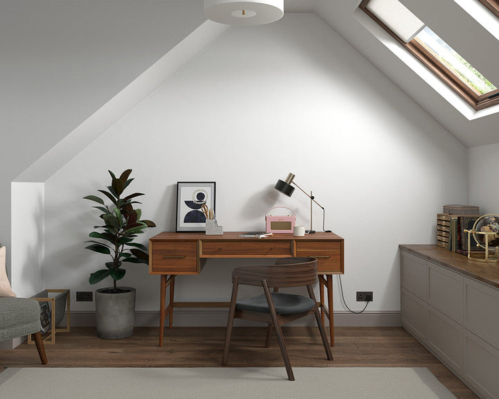 Dulux Heritage Wiltshire White Paint in Home Office