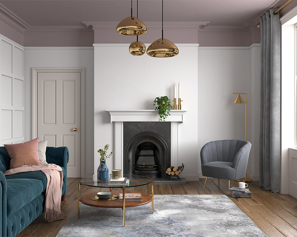 Dulux Heritage Wiltshire White Paint in Living Room
