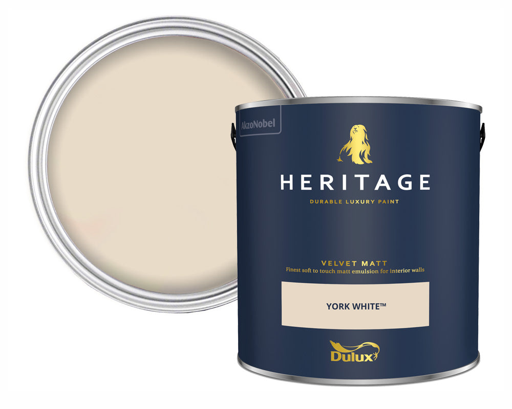 Dulux Heritage York White Paint Tin