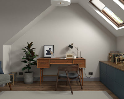 Dulux Heritage Pebble Grey Paint in Home Office
