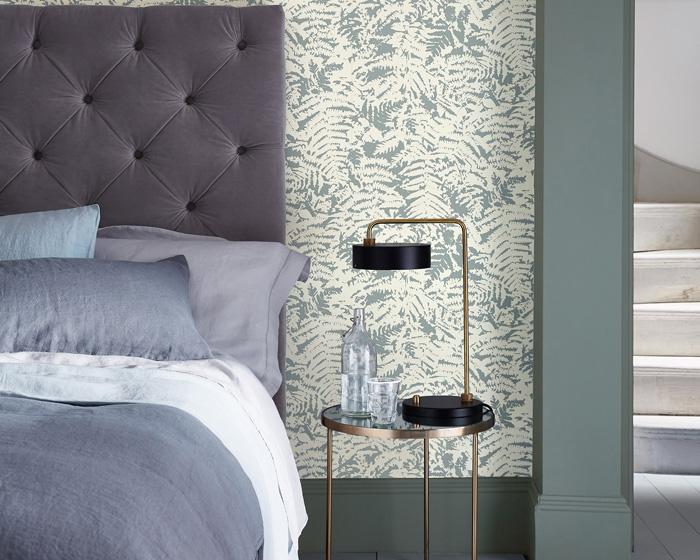 Little Greene Fern Off Black 0282FEOFFBL Wallpaper