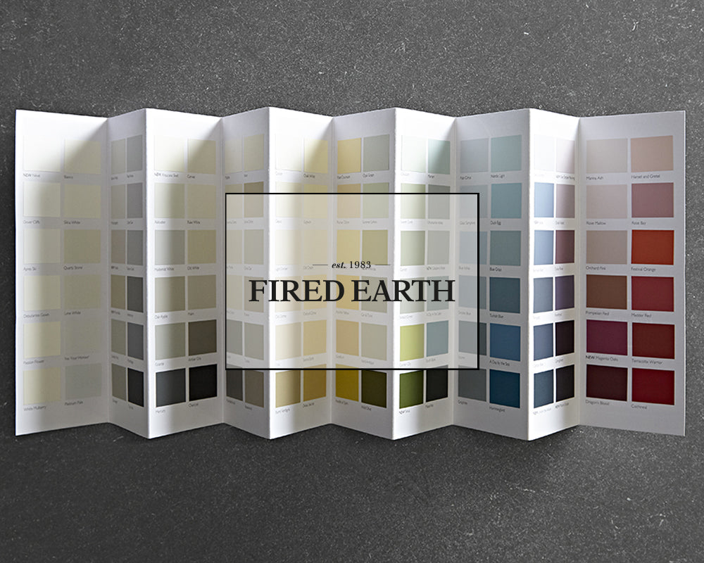 Fired Earth - The Paint Collection - Colour Chart