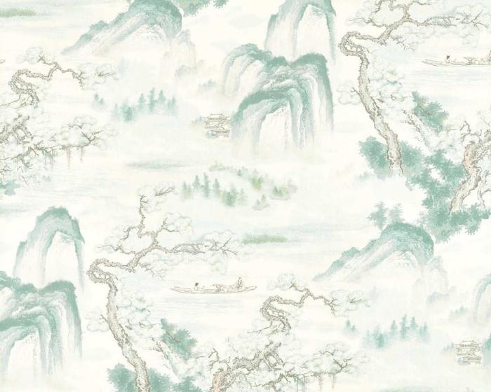 Zoffany Floating Mountains Wallpaper Mineral 312983