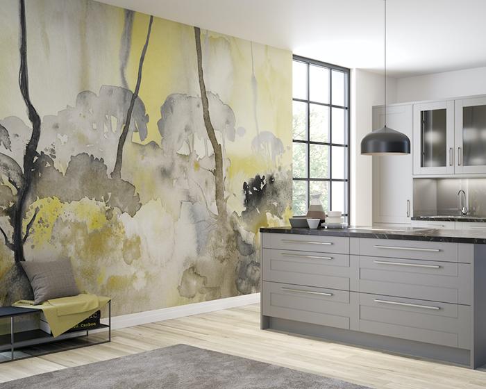OHPOPSI Forest Seasons Slate & Linen Wallpaper WND50112M