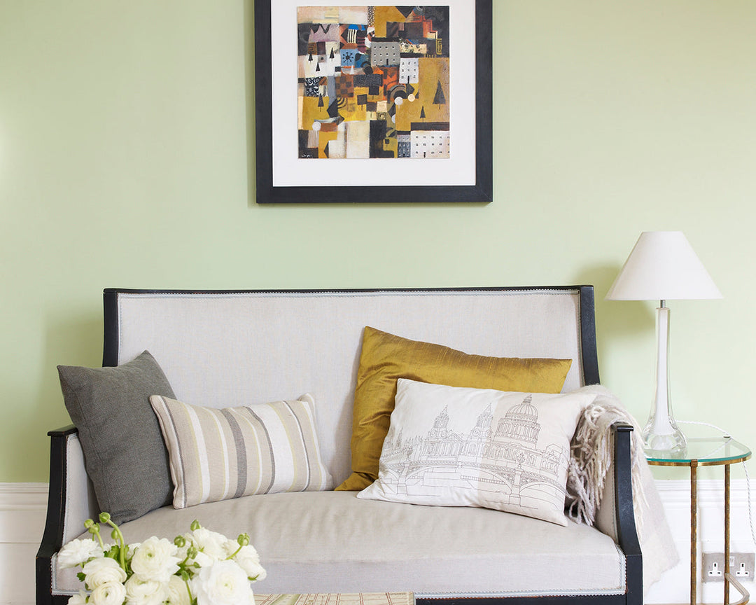 Mylands French Green 187 Paint on living room walls